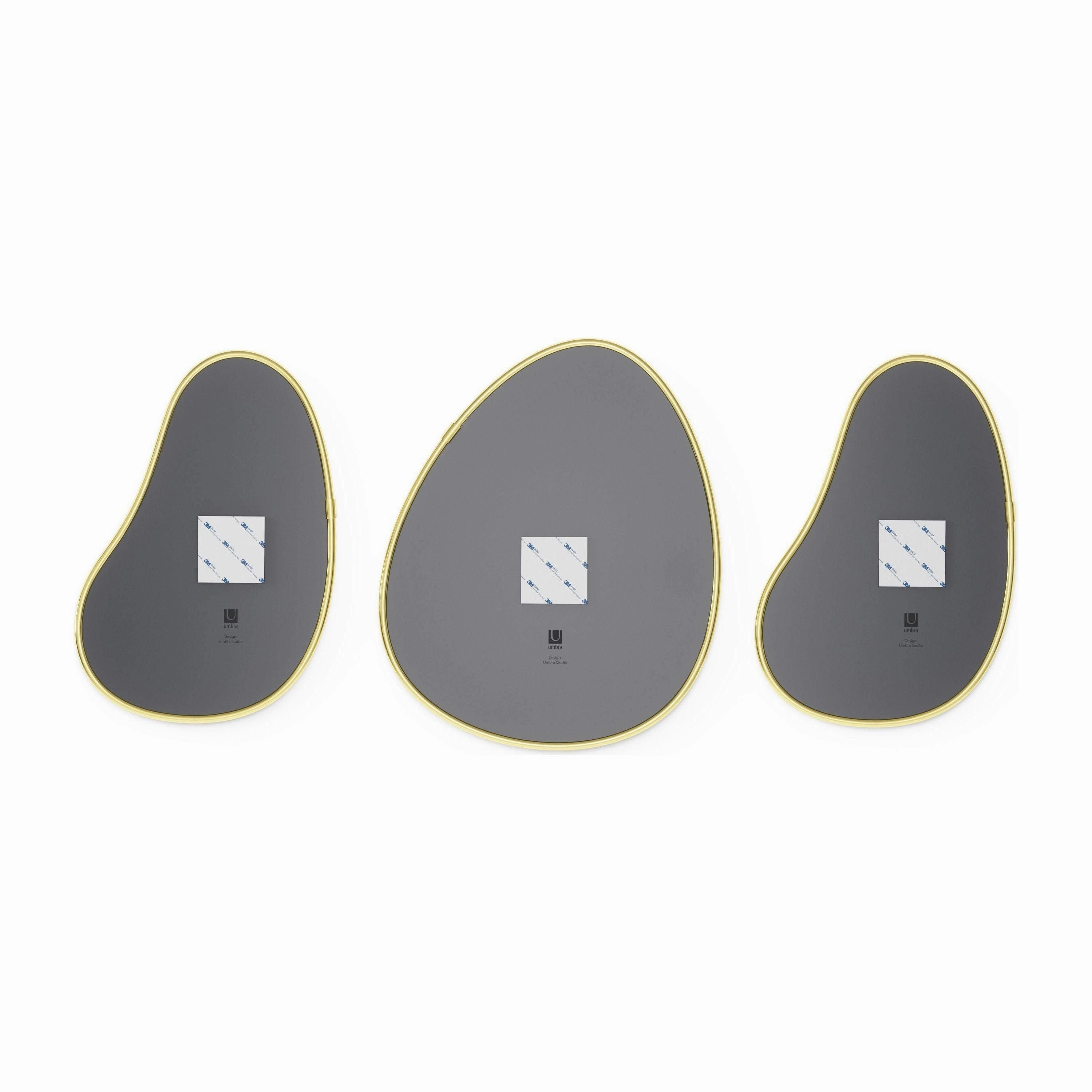 Hubba Pebble Mirrors (Set of 3)
