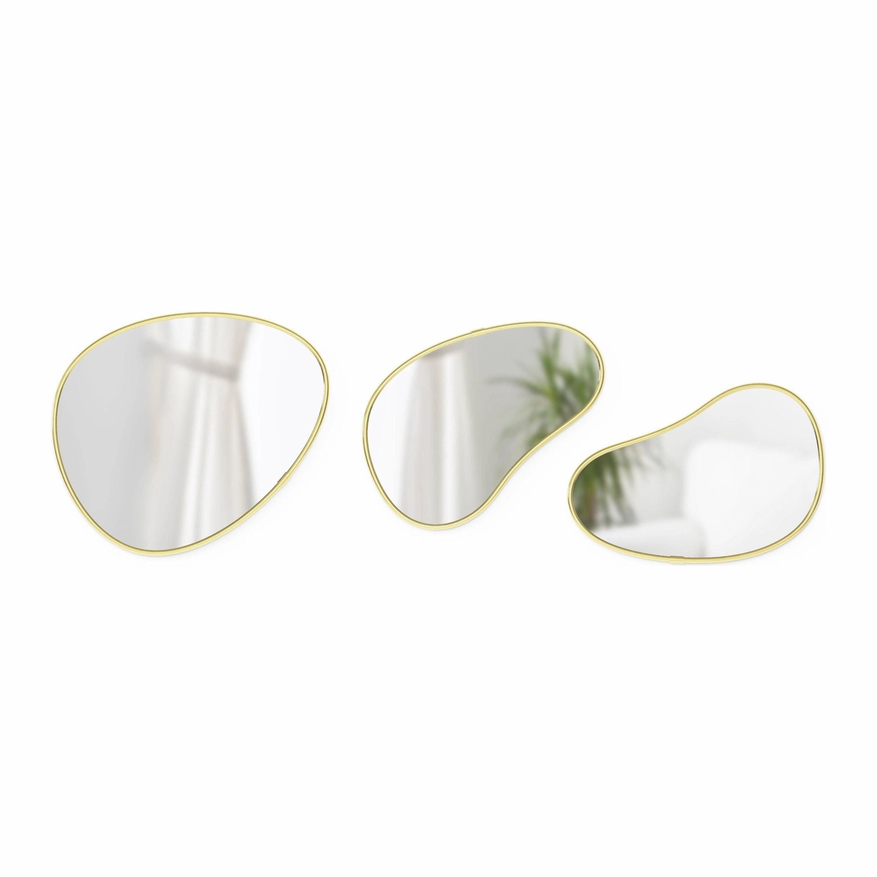 Hubba Pebble Mirrors (Set of 3)