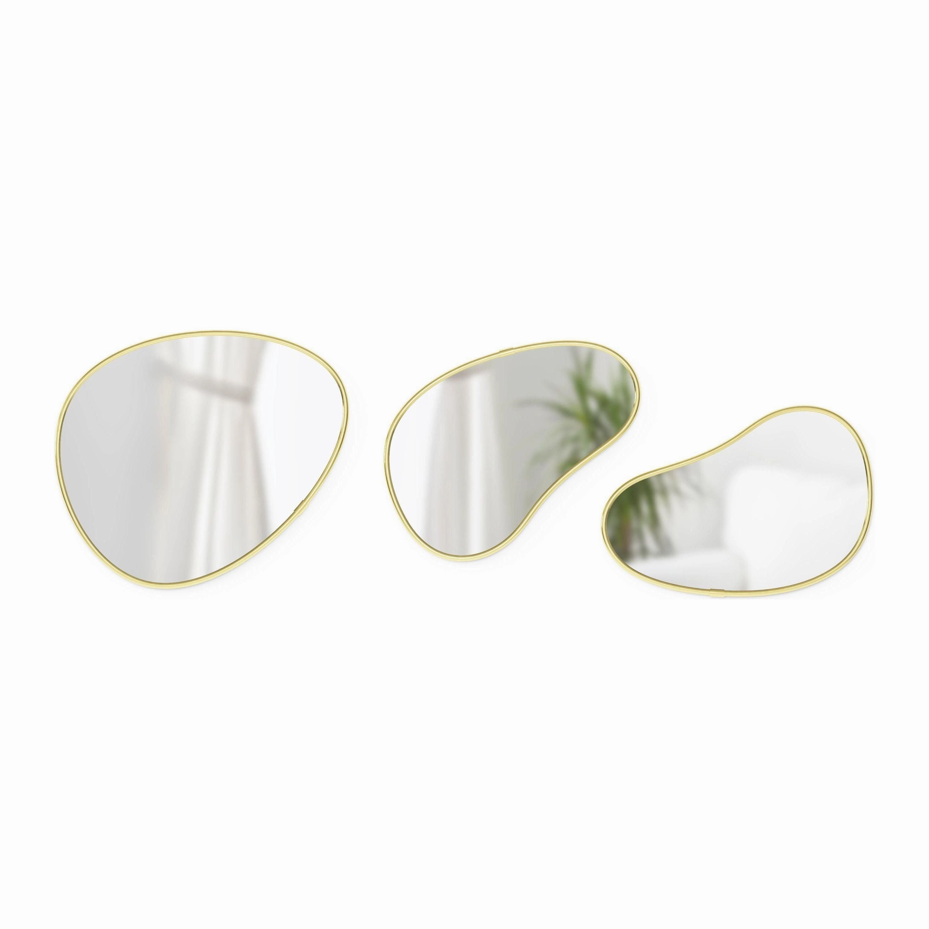Hubba Pebble Mirrors (Set of 3)
