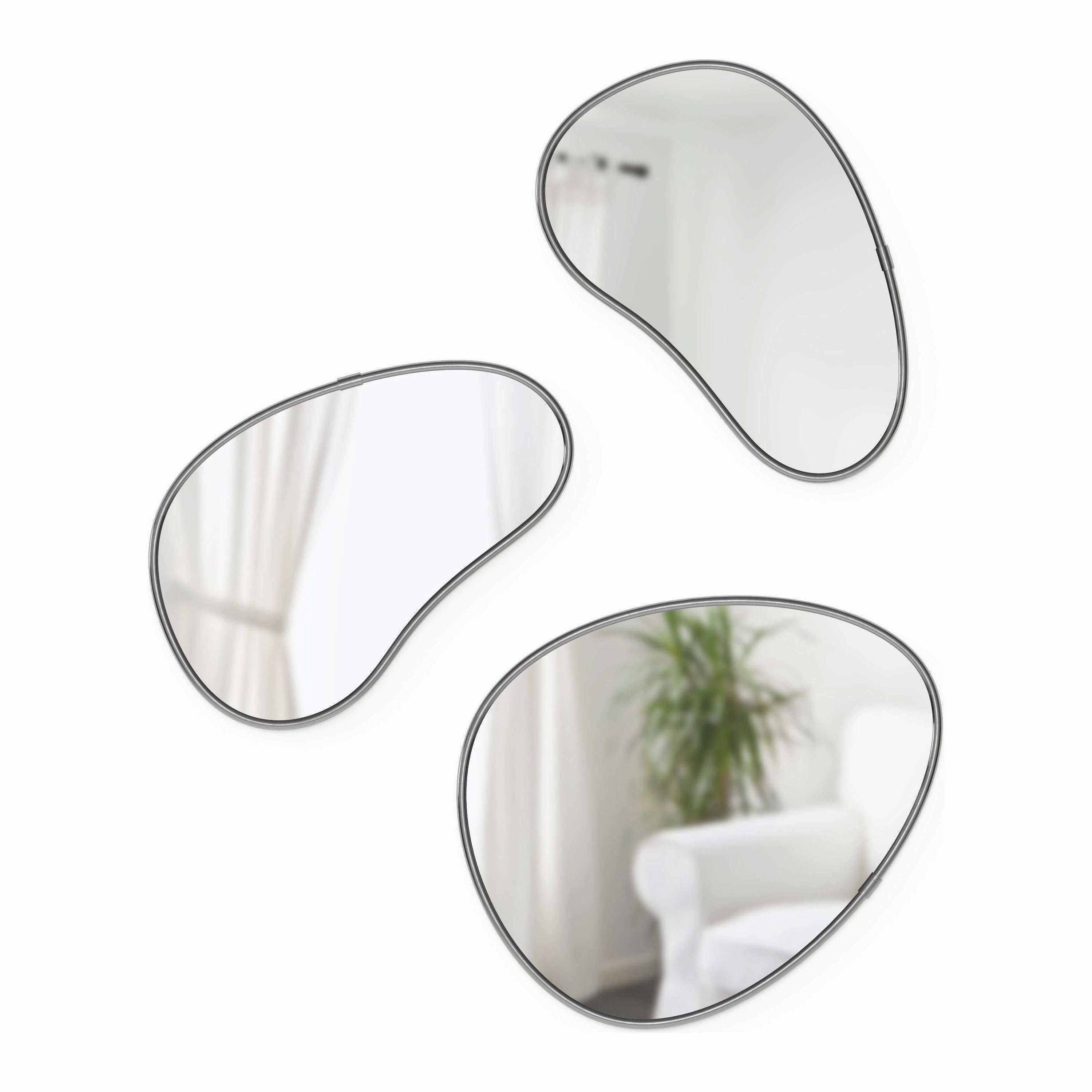 Hubba Pebble Mirrors (Set of 3)