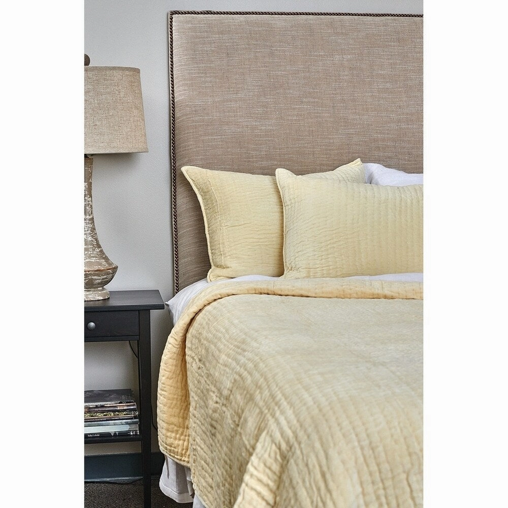 Hudson Velvet Butttercream King Sham pillowcases,cotton pillow covers,bed linen