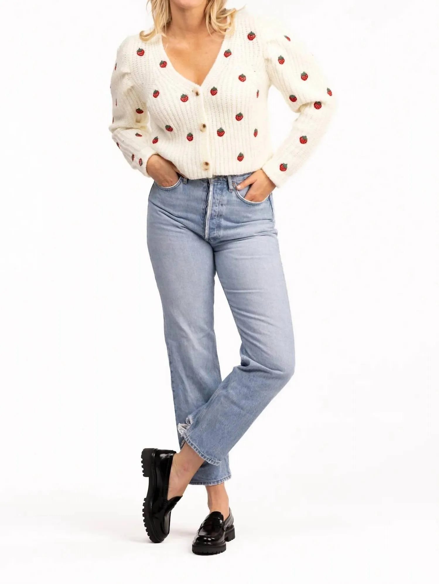 Hyacinth Sweater In Strawberry