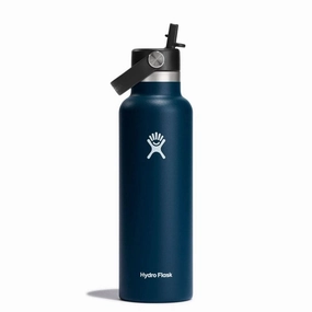 Hydro Flask 21 oz Standard Mouth with Flex Straw Cap In Indigo Kitchen,modern kitchen essentials