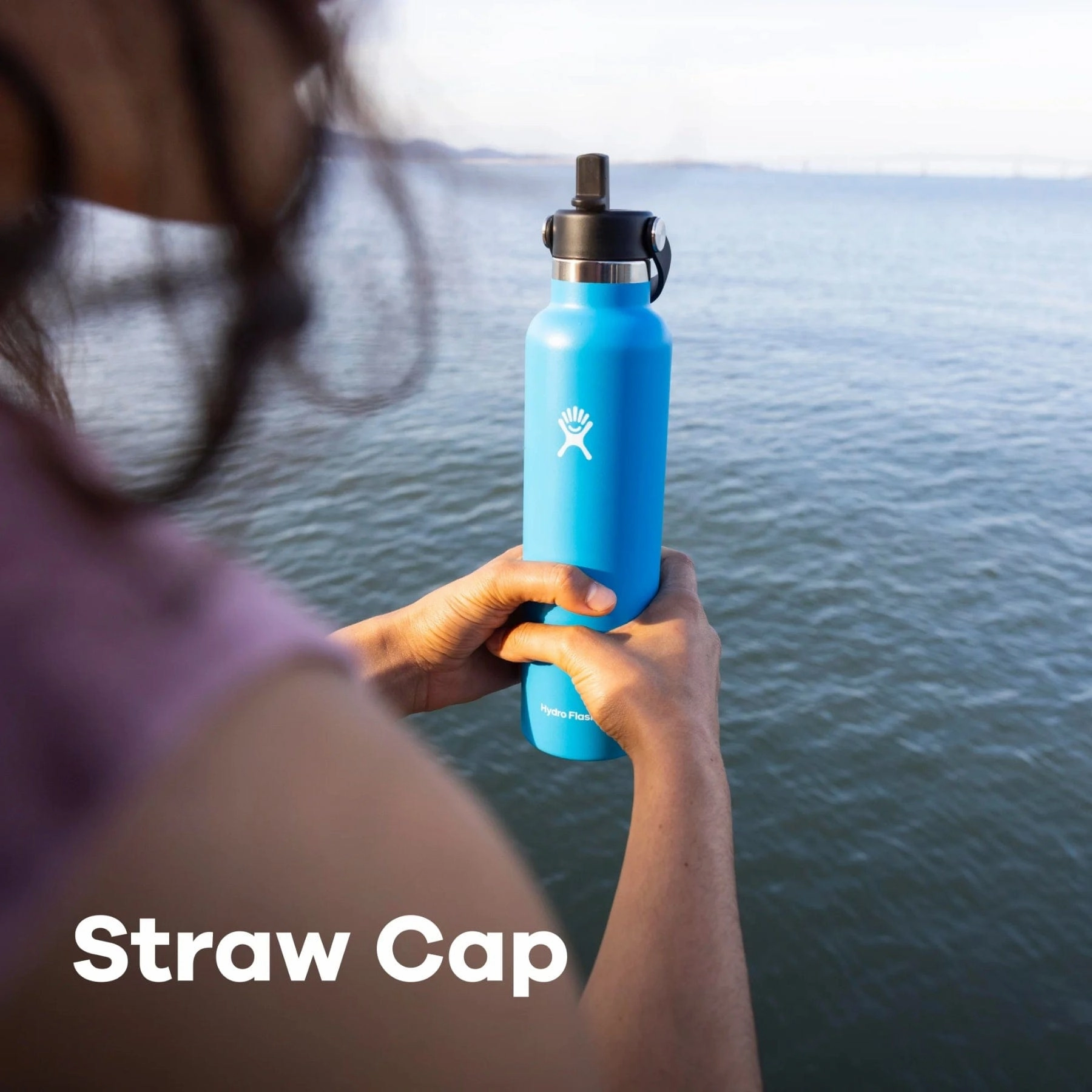 Hydro Flask 21 Oz Standard Mouth With Flex Straw Cap In Trillium