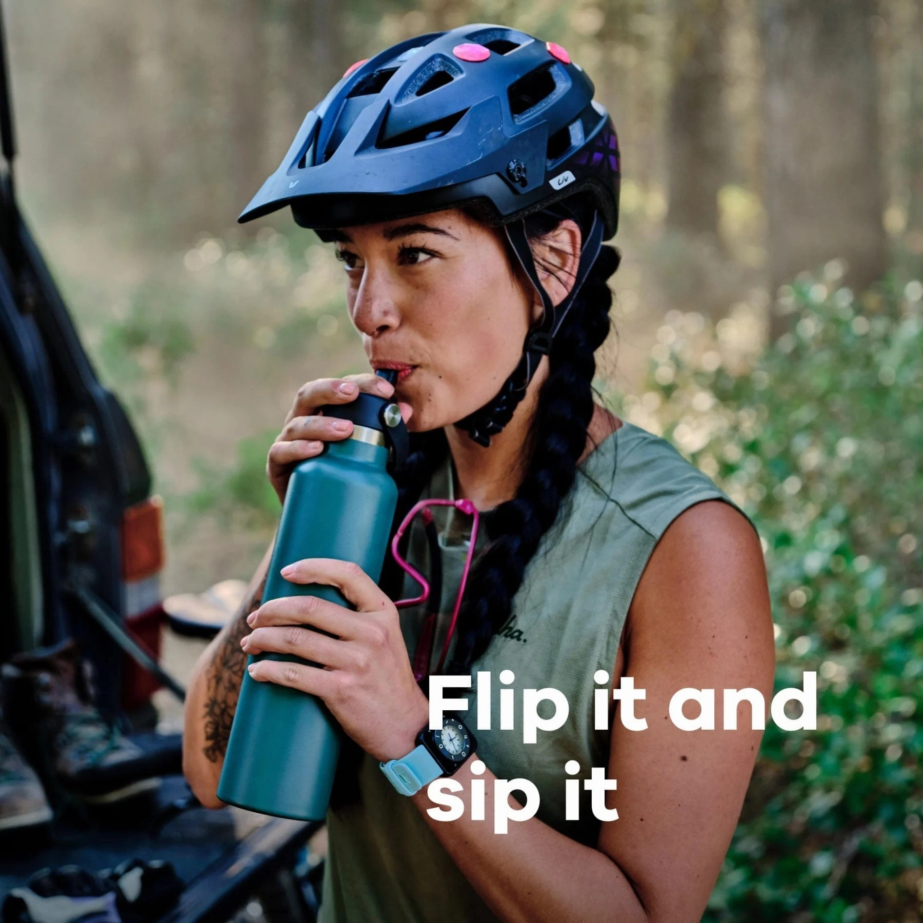 Hydro Flask 21 Oz Standard Mouth With Flex Straw Cap In Trillium