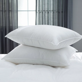 Hypoallergenic Microfiber Bed Pillow (Set of 2) - White pillows,bed pillow,sleeping cushion