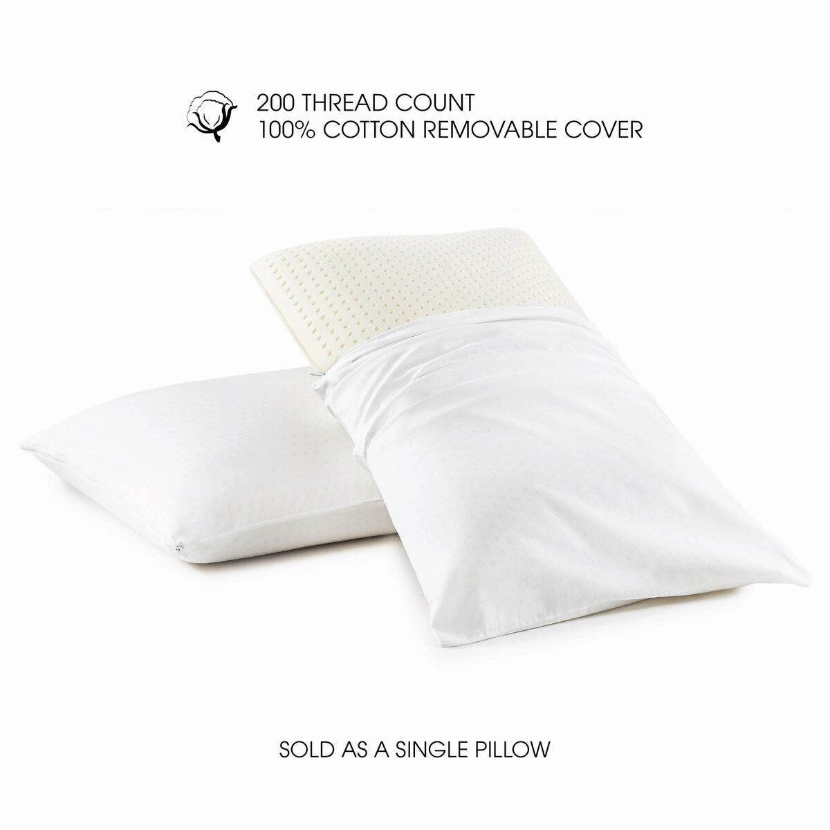 I AM Natural Latex Pillow - White
