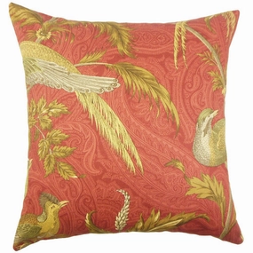 Ikaterina Graphic Euro Sham Red pillowcases,cotton pillow covers,bed linen