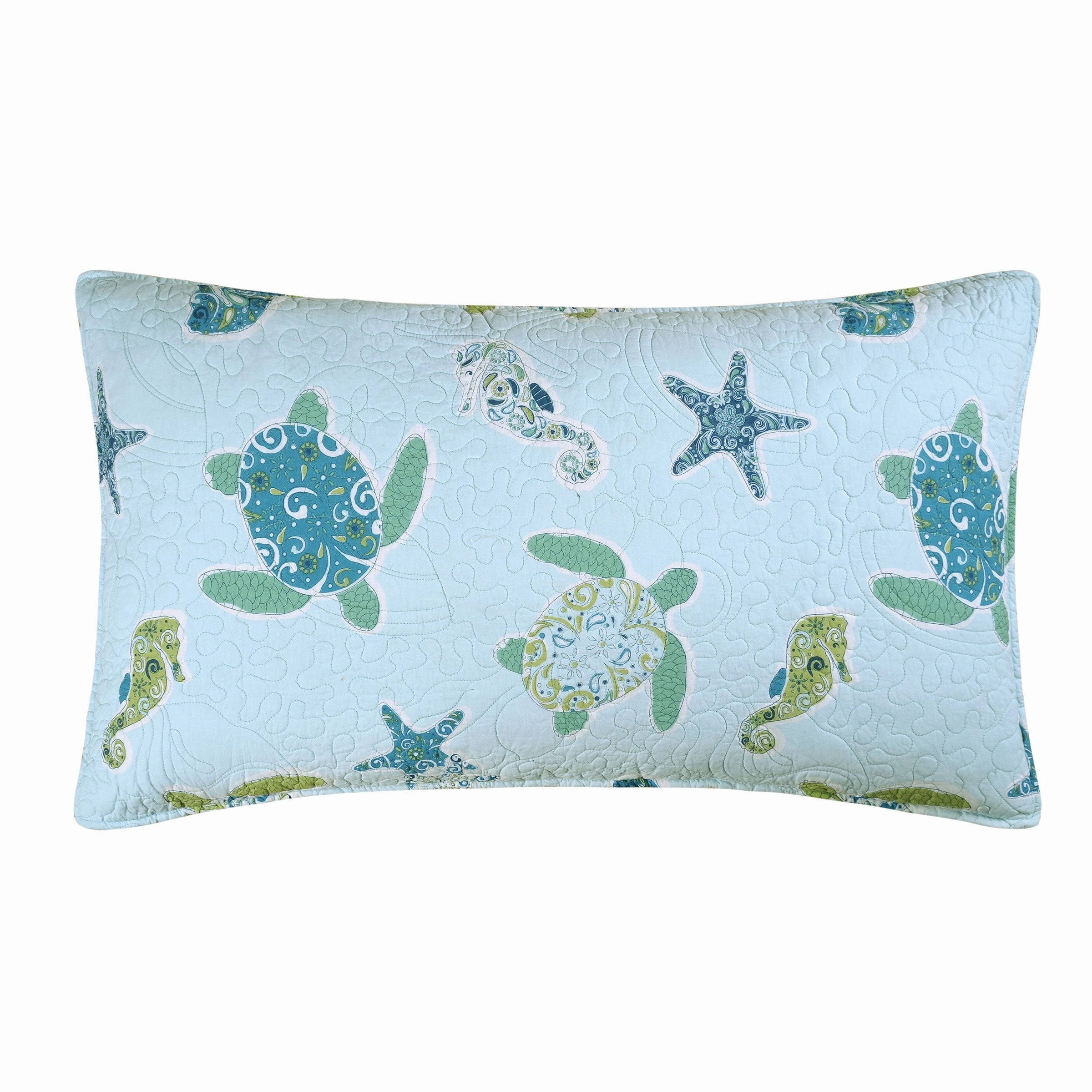 Imperial Coast Quilted King Sham pillowcases,cotton pillow covers,bed linen