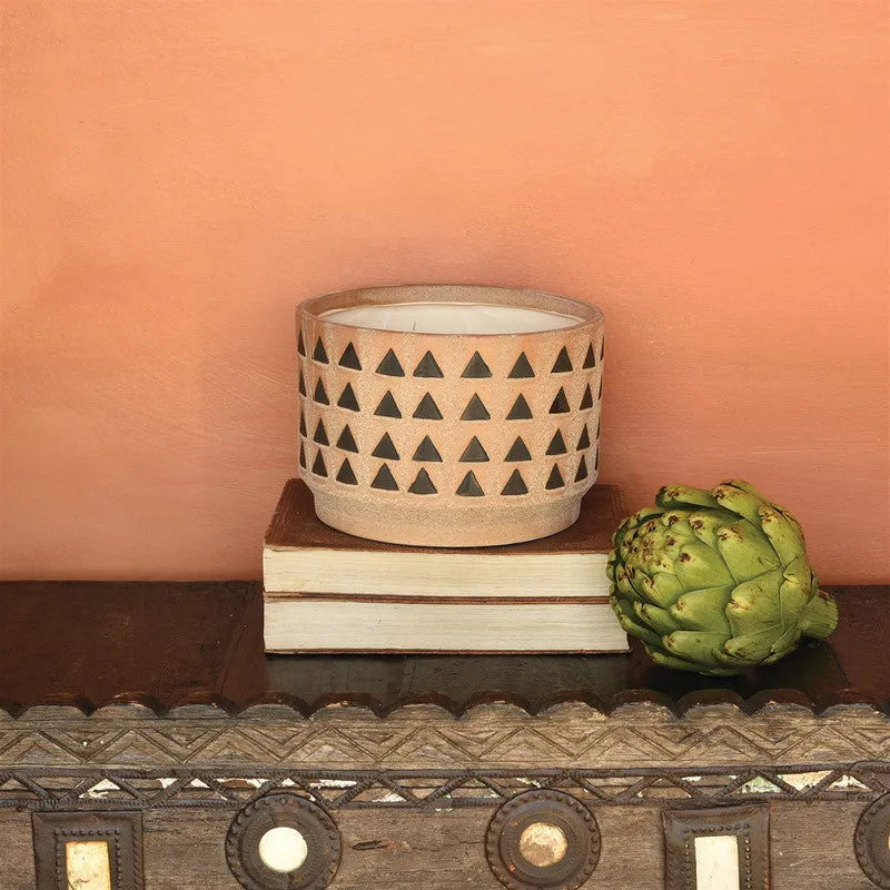 Inca Cachepot, Ceramic - Lrg - Terra Cotta