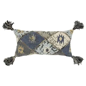 Indigo Southwest Boho Pillow storage cart, utility cart