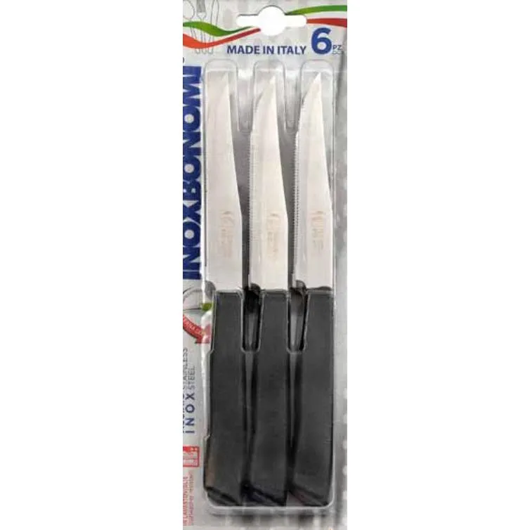 Inoxbonomi 6-Piece Steak Knife Set 0464 jute rug, burlap rug