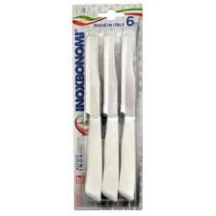 Inoxbonomi 6-Piece Table Knife Set 0268 jute rug, burlap rug