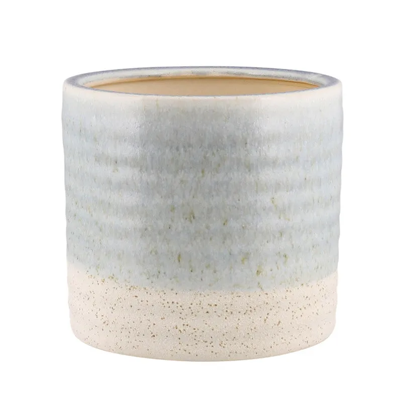 Isle Cachepot, Ceramic - Med - Light Blue Vase,Ceramic Vase