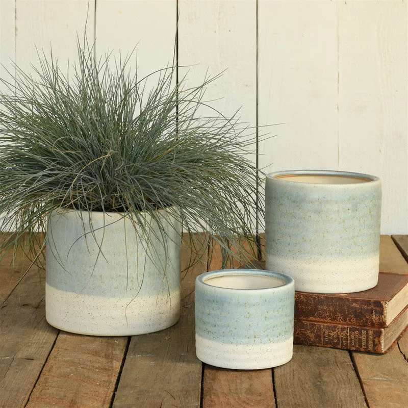 Isle Cachepot, Ceramic - Med - Light Blue