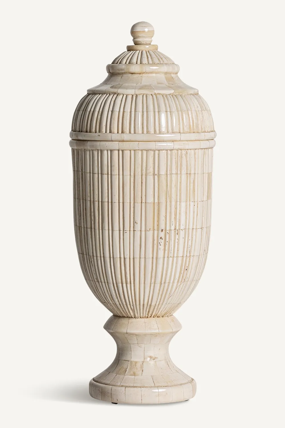 Ivory Colored Vase | Vical Home Jarek Vase,Glass Vase