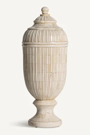 Ivory Colored Vase | Vical Home Jarek Vase,Glass Vase