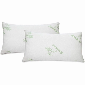 J&V TEXTILES Ultra-Luxury Bamboo Memory Foam Pillow Hypoallergenic Bed Pillow Outer Fabric Covering pillows,bed pillow,sleeping cushion