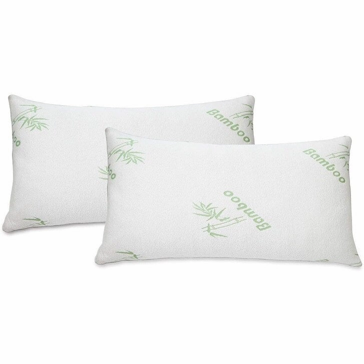 J&V TEXTILES Ultra-Luxury Bamboo Memory Foam Pillow Hypoallergenic Bed Pillow Outer Fabric Covering pillows,bed pillow,sleeping cushion