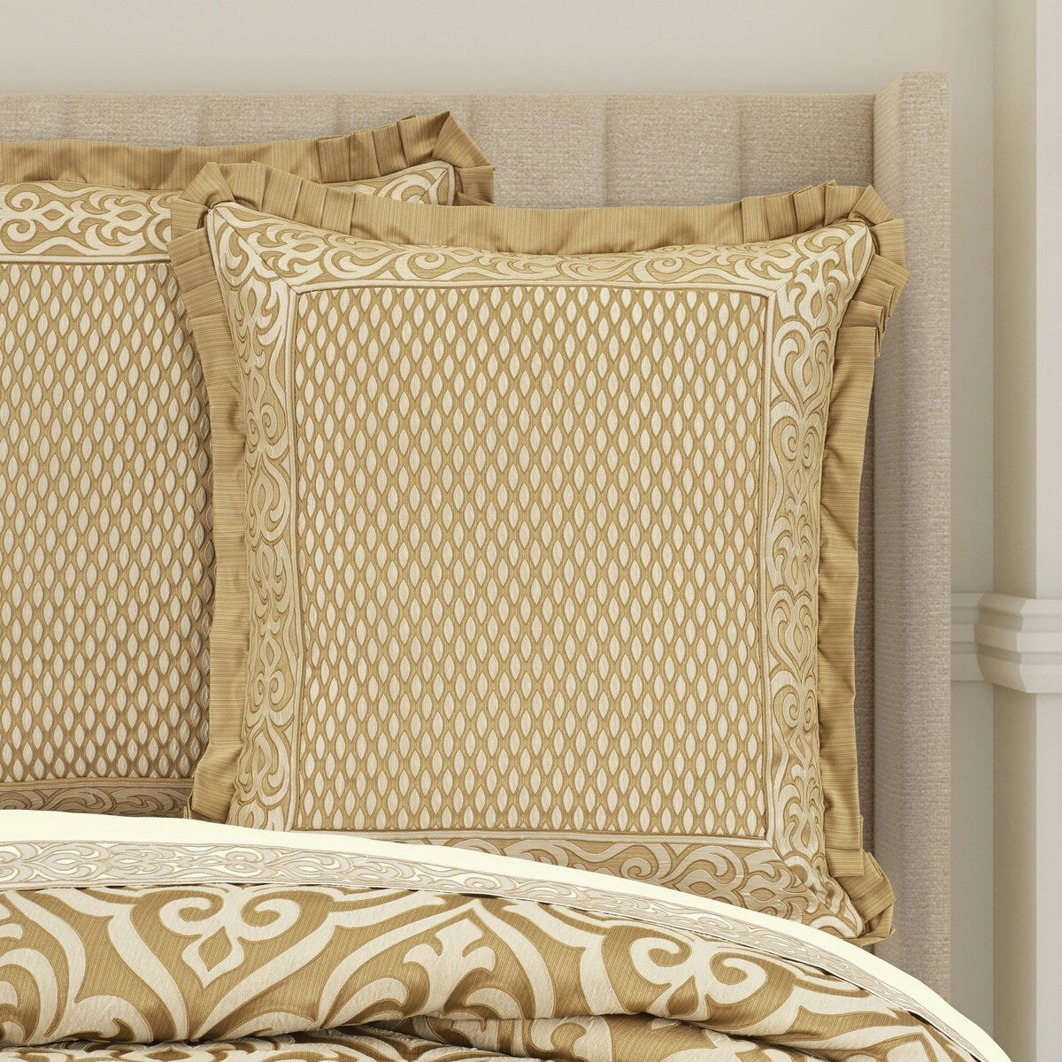 J. Queen New York Lazlo Gold Euro Sham