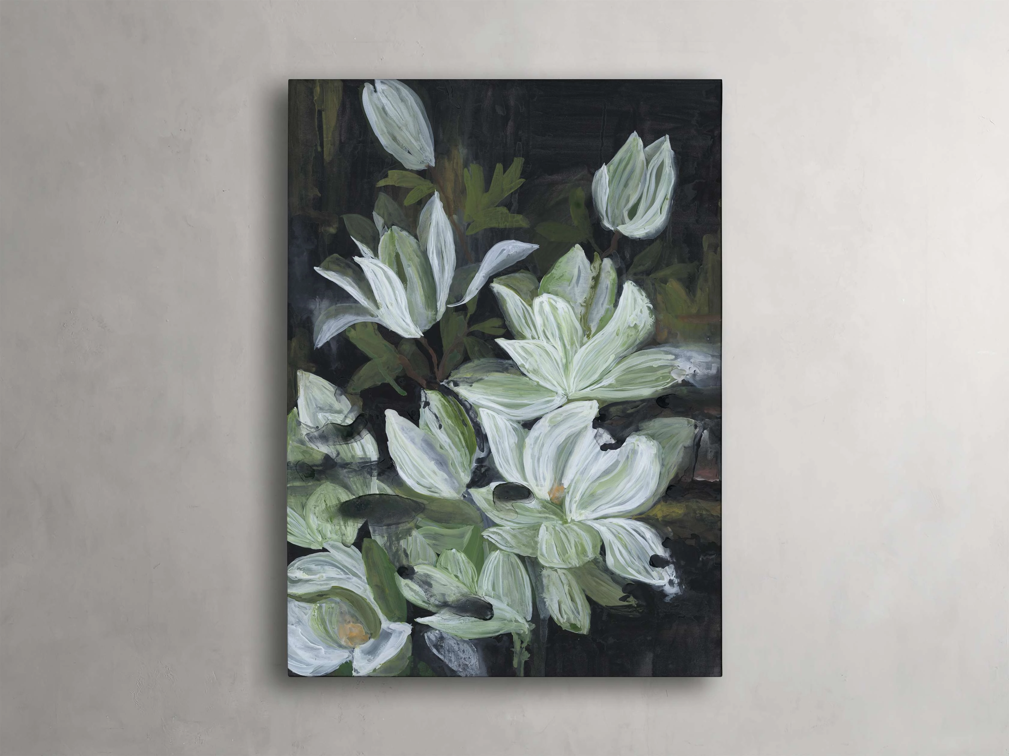 Jade Botanical Print Wall Art,canvas wall art set