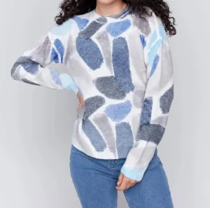 Janelle Reversible Sweater In Sapphire