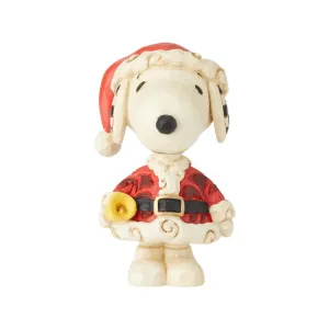 Jim Shore by Enesco Snoopy Dressed as Santa Mini Figurine Decorative Mirror,Home Decor Mirror