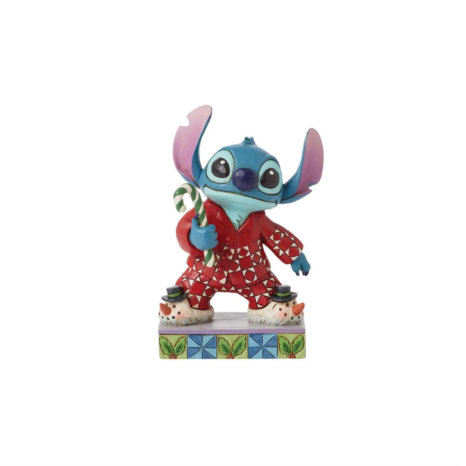 Jim Shore Disney Stitch in Christmas Pajamas Figurine Decorative Mirror,Home Decor Mirror