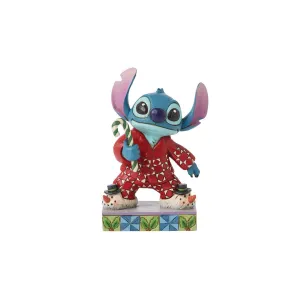 Jim Shore Disney Stitch in Christmas Pajamas Figurine Decorative Mirror,Home Decor Mirror