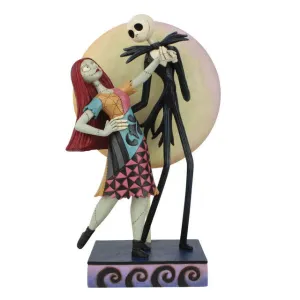 Jim Shore Disney The Nightmare Before Christmas Jack and Sally A Moonlit Dance Romance Figurine Decorative Mirror,Home Decor Mirror