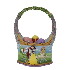 Jim Shore Disney The Tale That Started Them All Snow White Easter Basket with Eggs Figurine Decorative Mirror,Home Decor Mirror