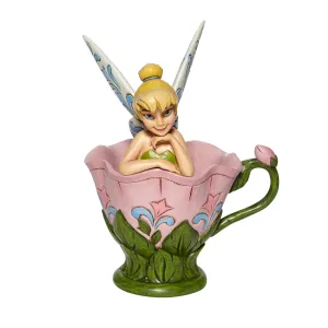 Jim Shore Disney Traditions A Spot of Tink Tinkerbell Sitting in a Flower Figurine Decorative Mirror,Home Decor Mirror