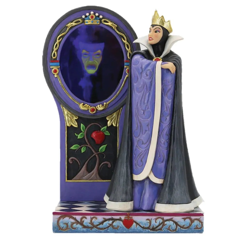 Jim Shore Disney Traditions Evil Queen Mirror Scene Figurine Decorative Mirror,Home Decor Mirror