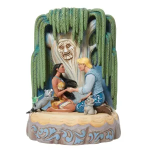 Jim Shore Disney Traditions Pocahontas Carved by Heart Figurine Decorative Mirror,Home Decor Mirror