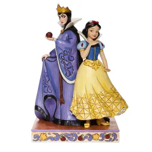 Jim Shore Disney Traditions Snow White and Evil Queen Figurine Decorative Mirror,Home Decor Mirror