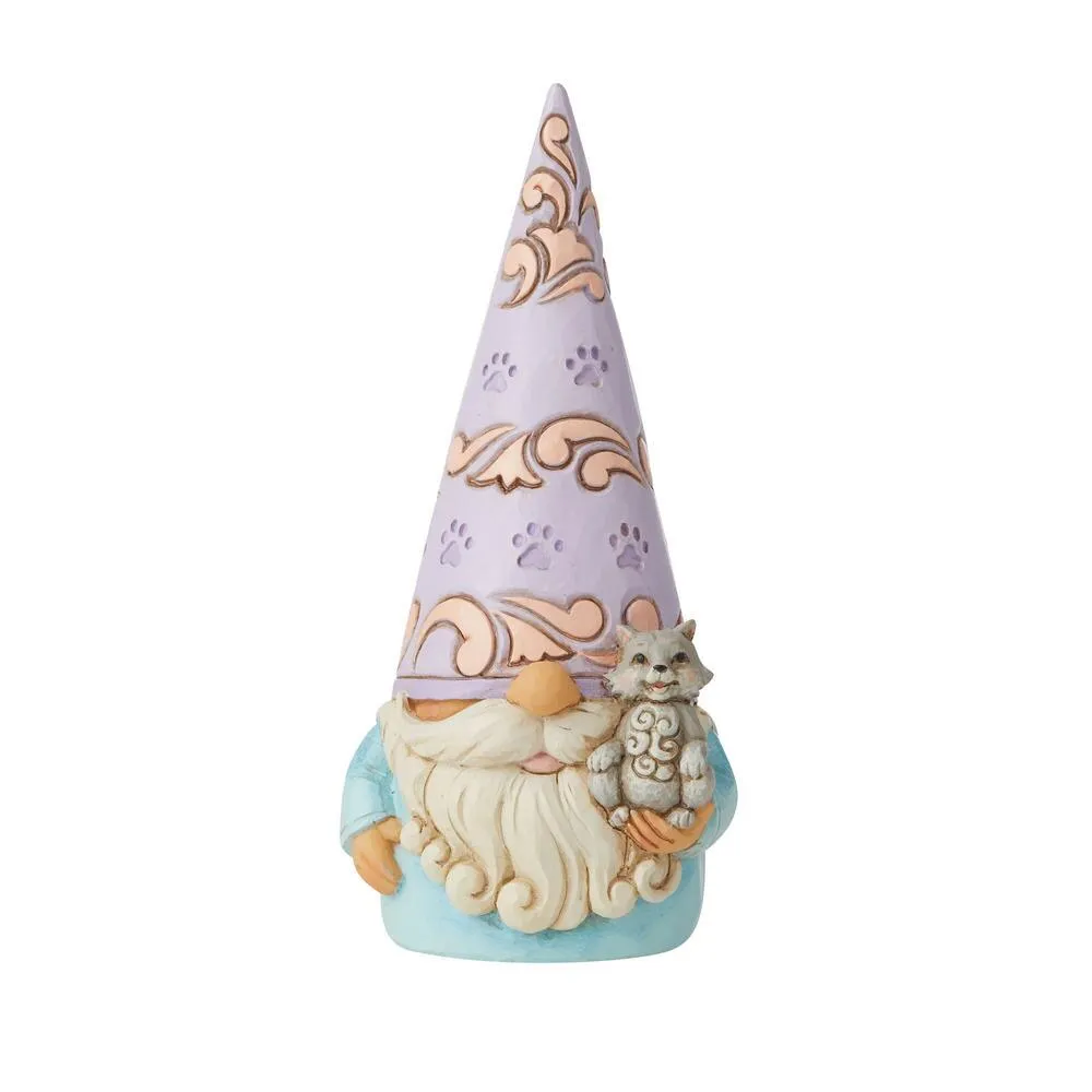 Jim Shore Gnome with Cat "Purr-fect Gnome" Figurine Decorative Mirror,Home Decor Mirror