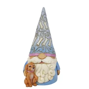 Jim Shore Gnome with Dog "Gnome Better Friends" Figurine Decorative Mirror,Home Decor Mirror
