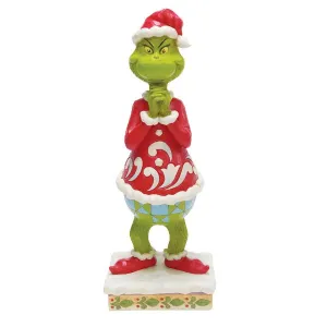 Jim Shore Grinch with Hands Clenched 20" Statue Decorative Mirror,Home Decor Mirror