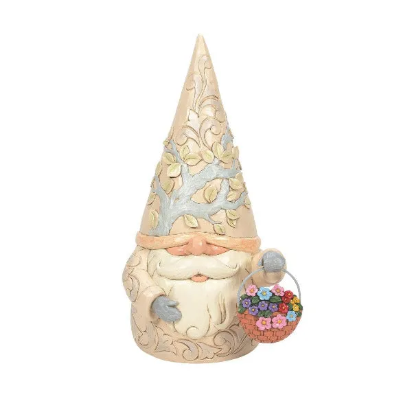 Jim Shore Heartwood Creek Four Seasons Gnome 16.5" Statue with 4 Interchangeable Baskets Figurine