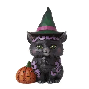 Jim Shore Heartwood Creek Mini Black Cat Figurine Decorative Mirror,Home Decor Mirror