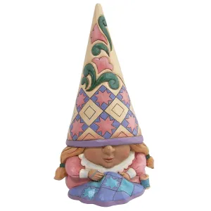 Jim Shore Heartwood Creek One Stitch At A Time Sewing Gnome Figurine Decorative Mirror,Home Decor Mirror