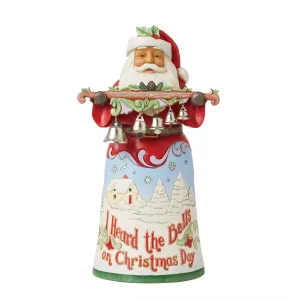 Jim Shore Heartwood Creek Santa Song Series Figurine Decorative Mirror,Home Decor Mirror
