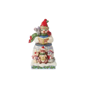 Jim Shore Heartwood Creek Snowman & Animals Caroling Figurine Decorative Mirror,Home Decor Mirror