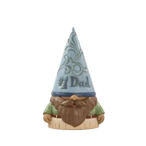 Jim Shore Heartwood Creek There's Gnome One Like You #1 Dad Gnome Figurine Decorative Mirror,Home Decor Mirror