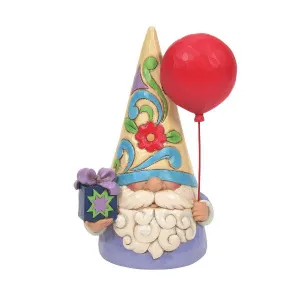 Jim Shore Heartwood Creek There's No Party Like a Gnome Party Celebration Gnome with Present and Balloon Figurine Decorative Mirror,Home Decor Mirror