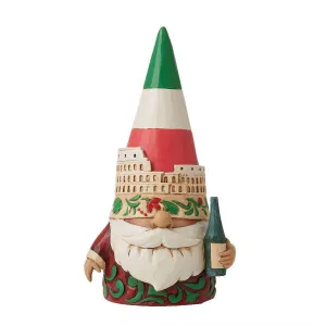 Jim Shore Heartwood Creek Viva L'Italia Italian Gnome Figurine Decorative Mirror,Home Decor Mirror