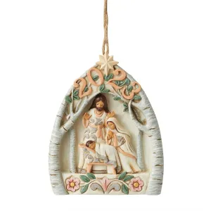 Jim Shore Heartwood Creek Woodland Dated 2023 Nativity Ornament Decorative Mirror,Home Decor Mirror