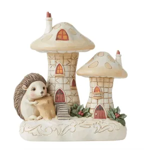 Jim Shore Heartwood Creek Woodland Lited Mushroom House Decorative Mirror,Home Decor Mirror