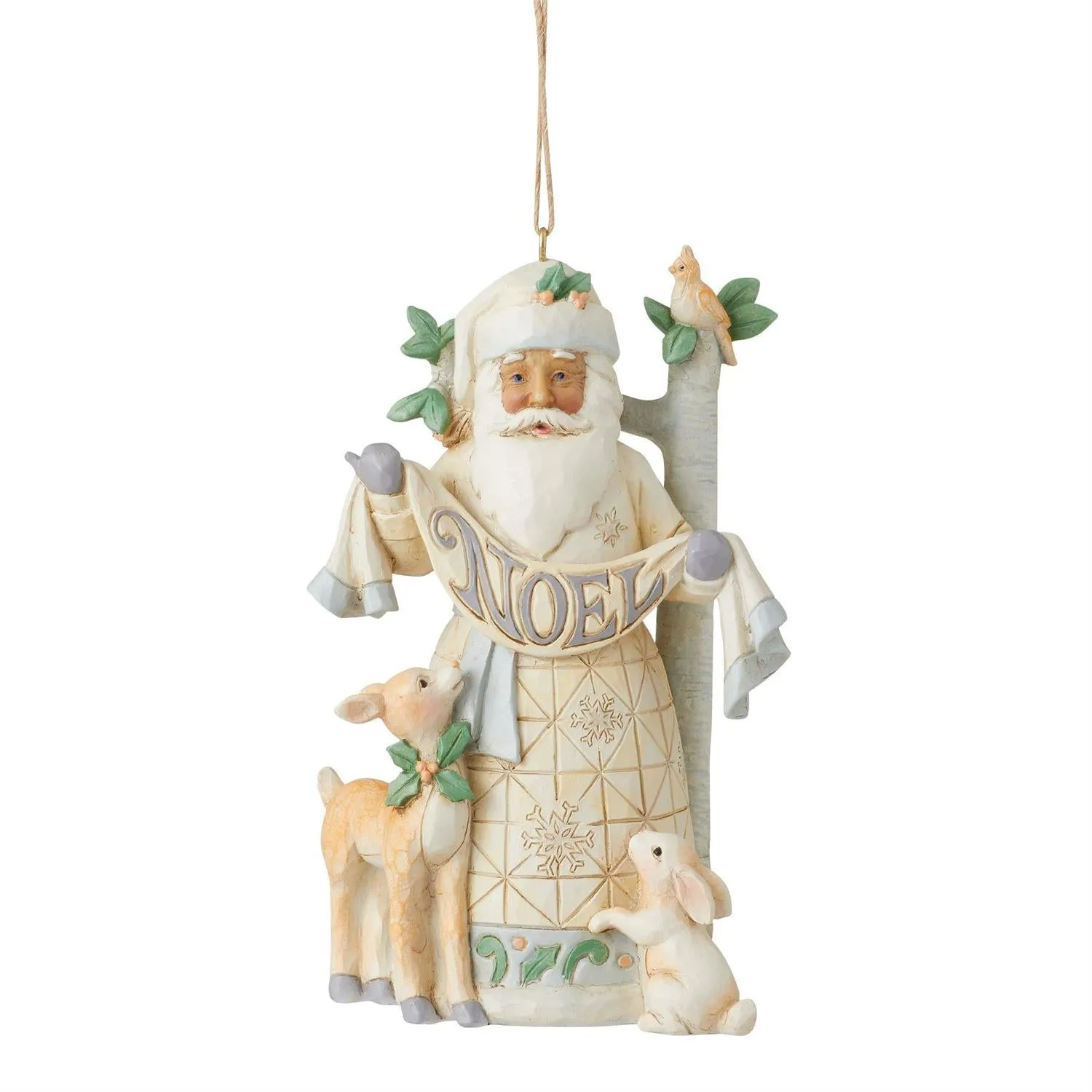 Jim Shore Heartwood Creek Woodland Santa Noel Ornament Decorative Mirror,Home Decor Mirror