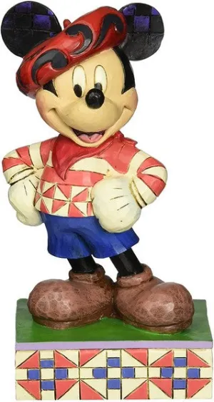 Jim Shore Mickey in France Figurine Decorative Mirror,Home Decor Mirror